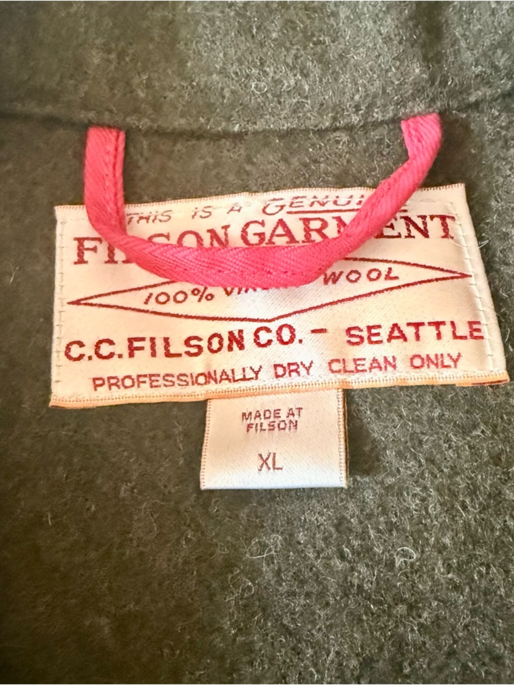 Filson Mackinaw Cruiser Olive Wool-Blend Coat - Picture 2 of 12